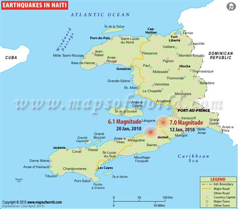 Mapping and analysis of gaps and duplications in evaluations. Earthquakes in Haiti | Areas affected by Earthquack in Haiti