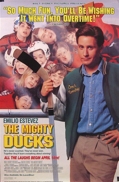 A Movie Poster For The Mighty Ducks