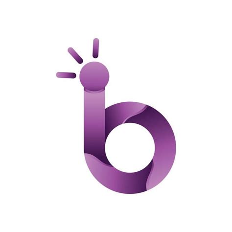 Circle Letter B Logo Vector In 2020 B Letter Logo Letter B Hand Logo