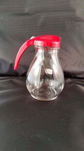 Hazel Atlas Syrup Pitcher With Red Top Item