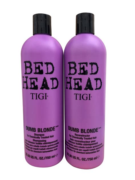 Tigi Bed Head Dumb Blonde Duo Shampoo Reconstructor OZ Each EBay