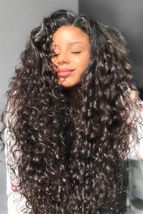 Natural Hair Styles Long Hair Styles Girls With Curly Hair Long