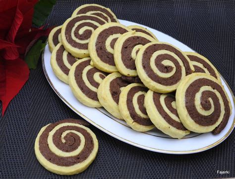 Ciasteczka czekoladowo - waniliowe bez cukru - Fajerki i smak