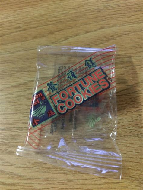 This Fortune Cookie Wrapper Is Sealed But Has No Cookie R