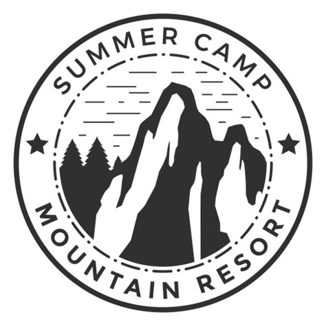 Logotipo do acampamento de verão montanha - Baixar PNG/SVG ...
