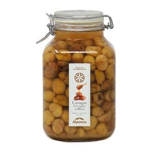 Torta con farina di castagne e miele. CASTAGNE SCIROPPATE - Alpenzu