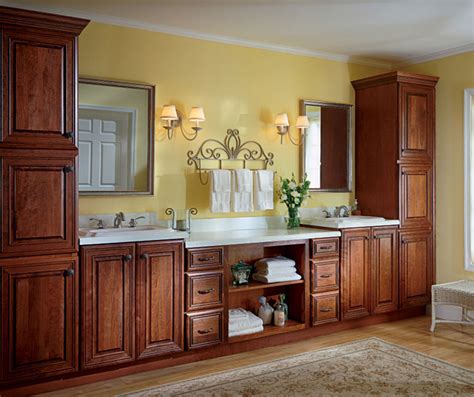 Cherry Bathroom Cabinets Kemper Cabinetry