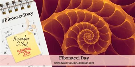 Fibonacci Day November 23 Fibonacci November 23 Math Genius