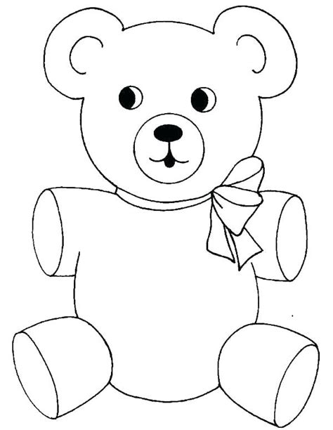 Baby Teddy Bear Coloring Pages At Free Printable