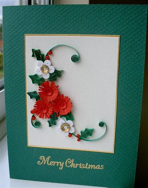 Christmas Card Quilled Paper Quilling Handmade Holidays Via Etsy