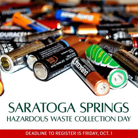 Saratoga Springs 2021 Hazardous Waste Collection Day Roohan Realty