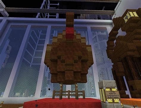 Turkey Statue Thanksgiving Minecraft Map