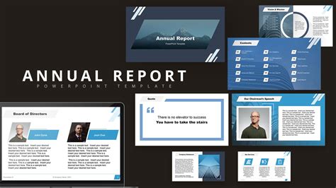 Corporate Annual Report Template SlideModel