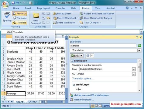 Suitable for babies to senior esp. Microsoft Tutorial Excel Review Tab
