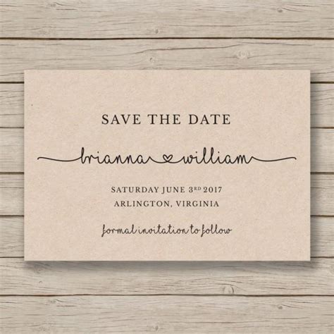 Save The Date Printable Template Editable By You In Word Diy
