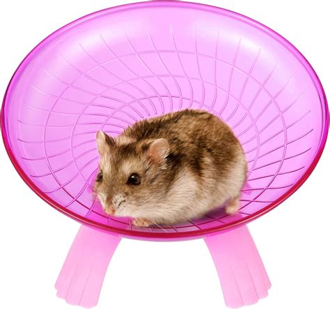 Popetpop Hamster Exercise Wheels Plastic Silent Spinner Run Disc For