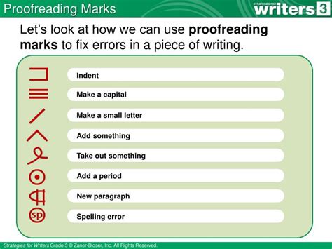 Ppt Proofreading Marks Powerpoint Presentation Id1897666