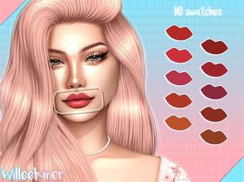 Sims 4 Cc Maxis Match Lipstick