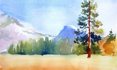 How To Paint A Watercolor Landscape In Just 5 Steps In 2020