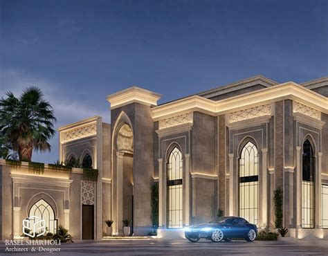 Islamic Villa Design On Behance In 2021 Classic House Exterior Modern Eco Friendly Home