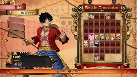 One Piece Burning Blood Game Ui Database