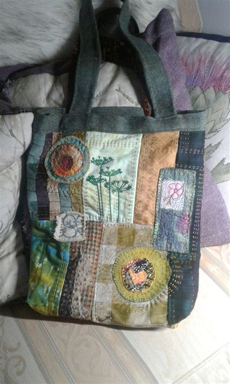 Denim Patchwork Bag Denim Bag Quilted Bag Handcrafted Bags Handmade