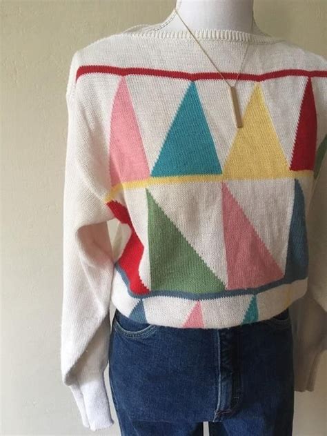 Vintage Colorblock Sweater Color Block Sweater Color Blocking How