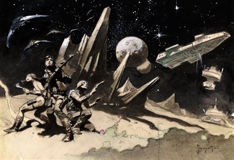 Capns Comics Battlestar Galactica By Frank Frazetta