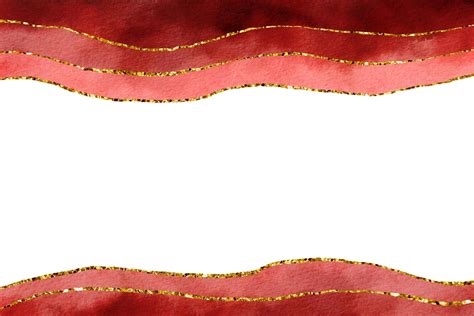 Burgundy Watercolor Background Border With Gold 10569064 Stock Photo At