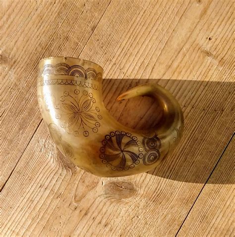 Antiques Atlas Beautifully Decorated Horn Ex Snuff Mull