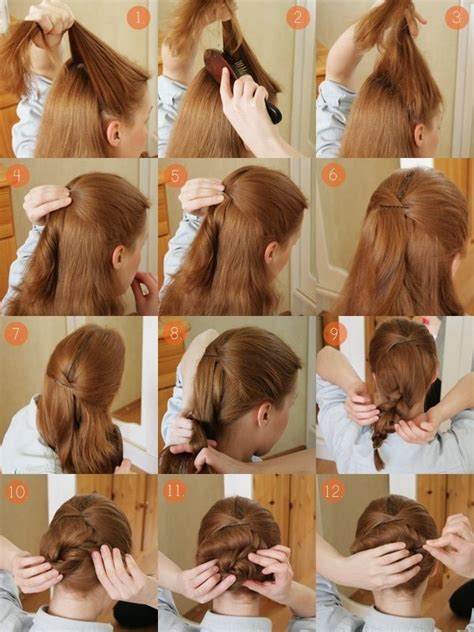 Part your hair making an updo with upper hair leaving the bottom ones untied. Messy Dressy Up Do · How To Style An Updo Hairstyle ...