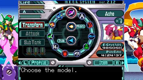 Megaman Zx Advent Model A And Model H Ashe Vs Model Zx Vent Youtube