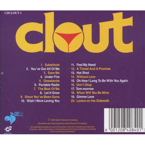 Clout 20 Greatest Hits Cd Music Buy Online In South Africa From