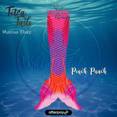 Peach Punch Design Mermaid Tail Mahina Tetra Whimsydale Mermaid