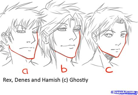 How To Draw Manga Males Draw Anime Males Step By Step