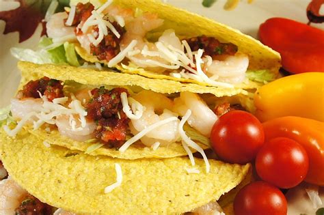 Which seems to be the longest part about fixing a shrimp dish. SHRIMP TACOS | Recipes, Hispanic food, Food