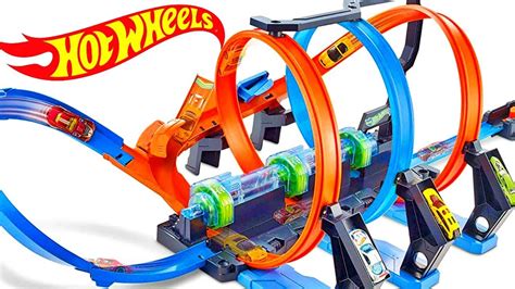 Spielzeugautos Spielzeugautos Hot Wheels Corkscrew Crash Track Set My
