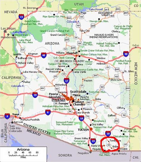 Bisbee Arizona Map