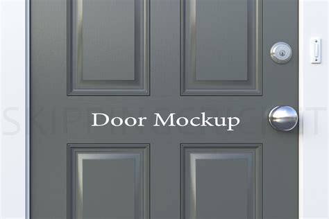 Front Door Mockup Close Up Grey Simple Door Mock Up Styled Etsy