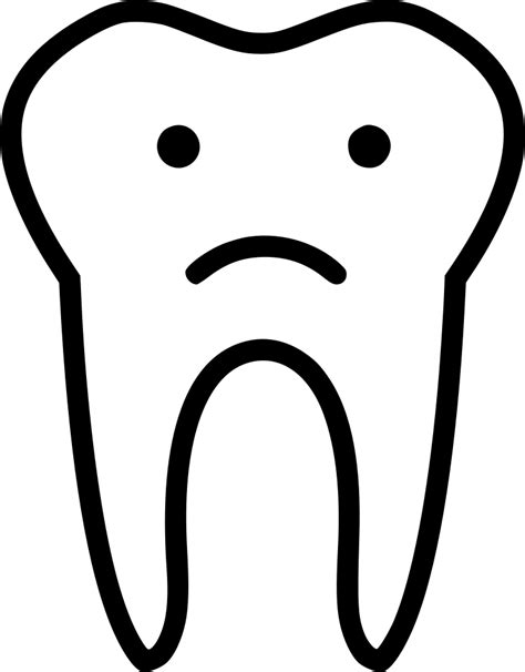Sad Tooth Svg Png Icon Free Download 492190 Onlinewebfontscom