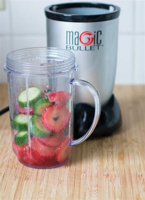 This is one of my favorite recipes out of the cookbook that came with my magic bullet blender. Strawberry Cucumber Smoothie | Cucumber smoothie, Magic ...