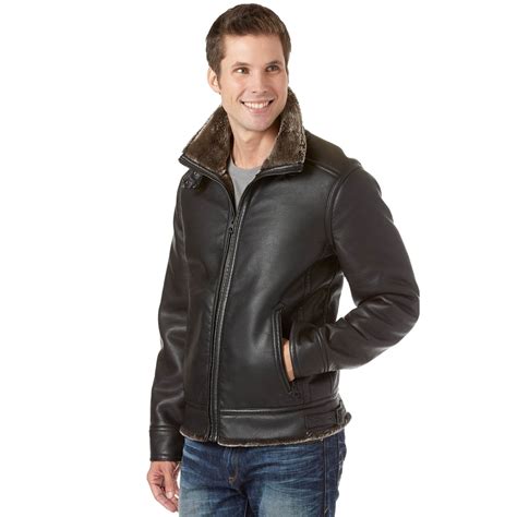 Guess Outerwear Pebble Faux Leather Jacket Jackets Clothing