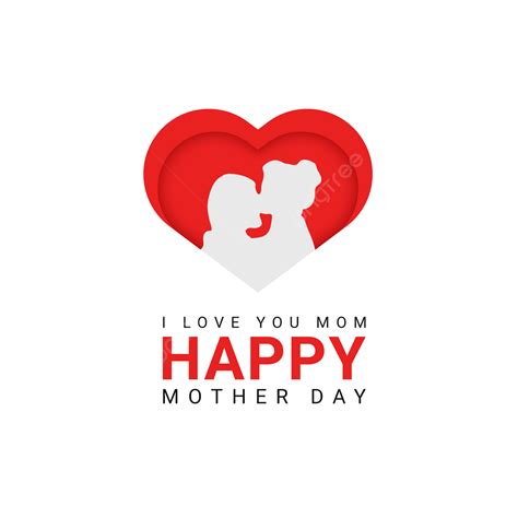 happy mother day vector art png happy mother day with heart vector heart frame abstract png