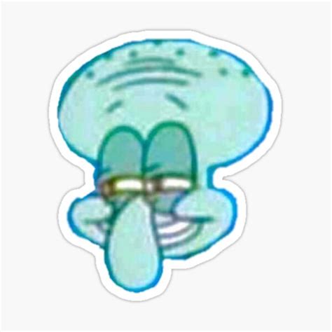Squidward Sticker For Sale By Parkerrb2 Redbubble