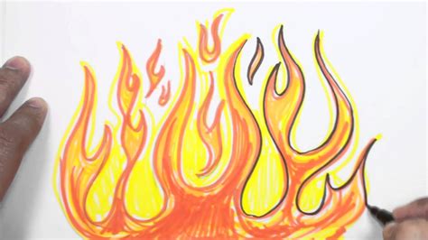 Can people without any drawing basics make a fire escape plan? How to Draw Flames - Graffiti Fire Drawing Lesson - MAT in ...