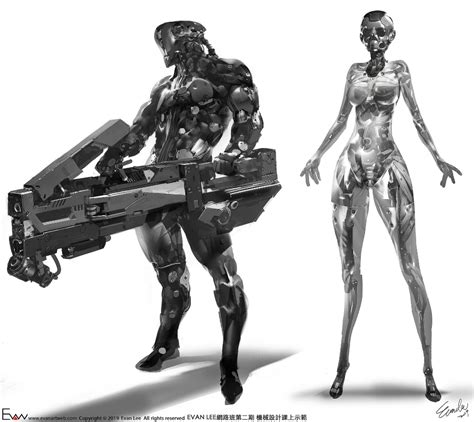 Cyborg Force Plus Some Of My Recent Mech Concepts Evan Lee Mech
