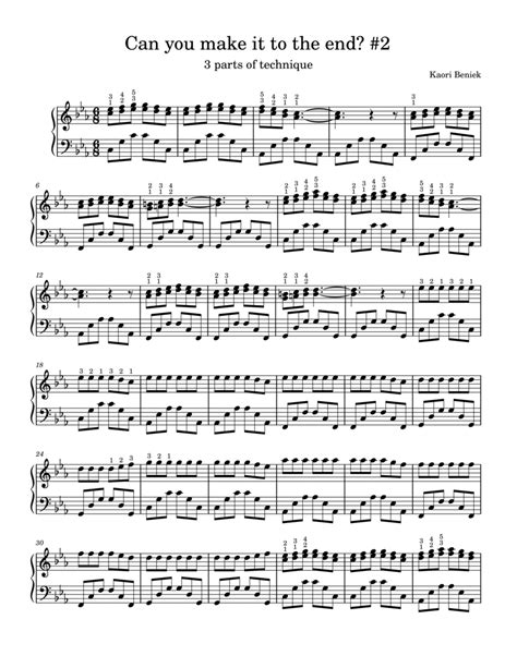 Can You Make It To The End 2 Piano Solo Digital Sheet Music Sheet Music Plus