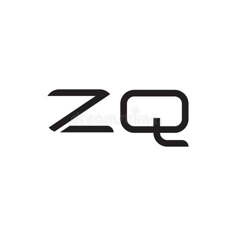 Icono Del Logotipo Del Vector De Letra Inicial De Zq Ilustración Del