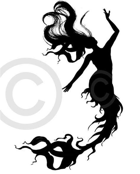 Little Mermaid Silhouette Clipart Free Download On Clipartmag