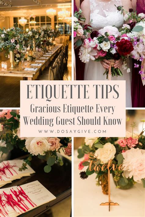 Don't invite people to sleep at your home if you don't have the space to accommodate them. Gracious Etiquette Every Wedding Guest Should Know (With ...